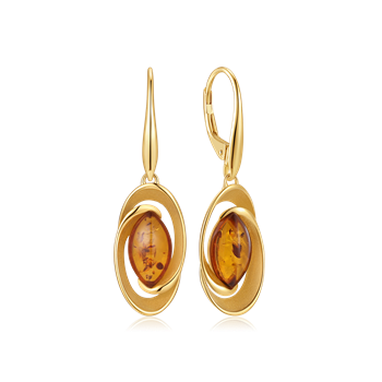 Sølvforgyldt ørehænger, fra Støvring Design