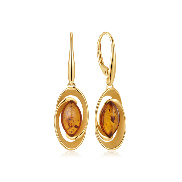 Sølvforgyldt ørehænger, fra Støvring Design