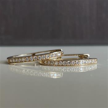 Creol knæk 14 karat 0,12 ct WSI, fra L&G