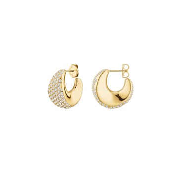 Rosefield Pave Half Moon Hoops JEPMG-J1224, fra Rosefield
