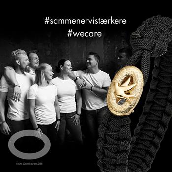 FSTS grønt armbånd m sølv lås 01, fra Aagaard