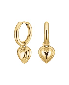 Rosefield Heart Pendant Earrings JEHPG-J985, fra Rosefield