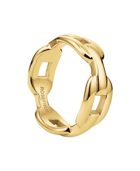 Rosefield Ridged Ring JRRR52G-J763, fra Rosefield