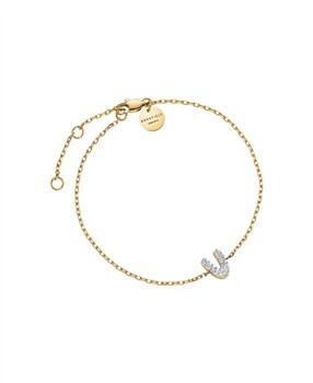 Rosefield Pave Letter V Bracelet JBMVG-J1122, fra Rosefield