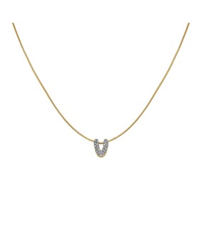 Rosefield Pave Letter V Necklace JNMVG-J1094, fra Rosefield