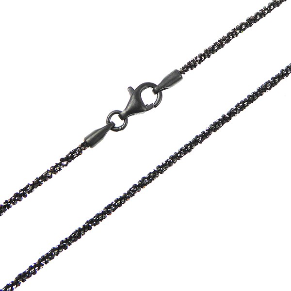 Armbånd & halskæde - Oxidized/925-DiamondCut=1,8mm diameter 19cm, fra San - Links of Joy