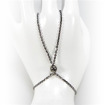 Hand Jewellery Sterlingsølv/925  Black rhodium L, fra San - Links of Joy