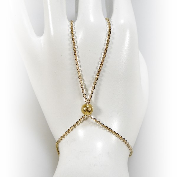 Hand Jewellery Sterlingsølv/925 Goldplated M, fra San - Links of Joy
