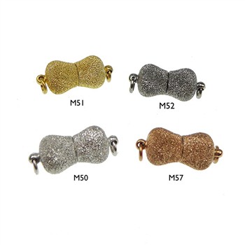 Magnetlås - 8 x 14mm - Sterlingsølv/925 M51-Forgyldt, fra San - Links of Joy