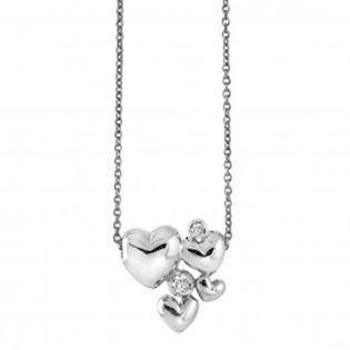 Rabinovich Heart Alliance 925 sterling sølv halskjede oksidert, modell 63016170