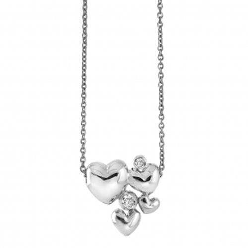 Rabinovich Heart Alliance 925 sterling sølv halskjede oksidert, modell 63016170