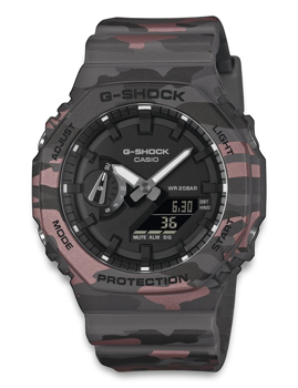 Model GA-2100CM-8AER, autoriseret forhandler Klokkerogsmykker.shop - Norsk