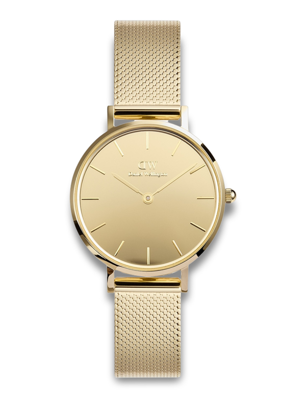 Daniel Wellington Petite 28 Mirror G Quartz Dame m/lænke