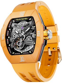 Model TB8218-Fluororubber-DynamicYellow, autoriseret forhandler Klokkerogsmykker.shop - Norsk