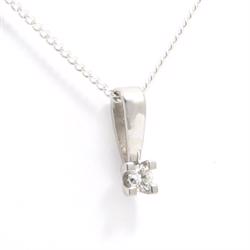 Dream Diamond white gold pendant from Toftegaard with 0,04 ct Wesselton VVS